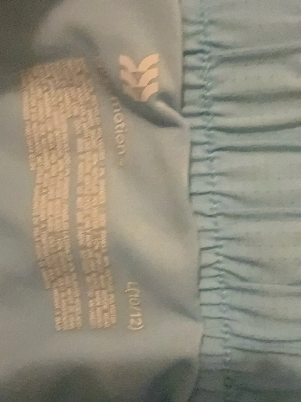 all in motion light blue girls' athletic shorts with drawstring